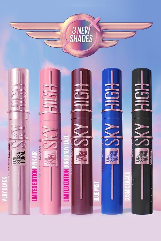 Maybelline Lash Sensational Sky High Mascara για Όγκο & Μήκος Μπλε (Blue Mist)