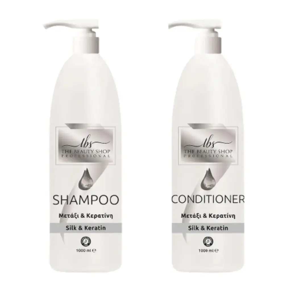 ​​​Σετ Μετάξι Κερατίνη Σαμπουάν & Conditioner 1lt