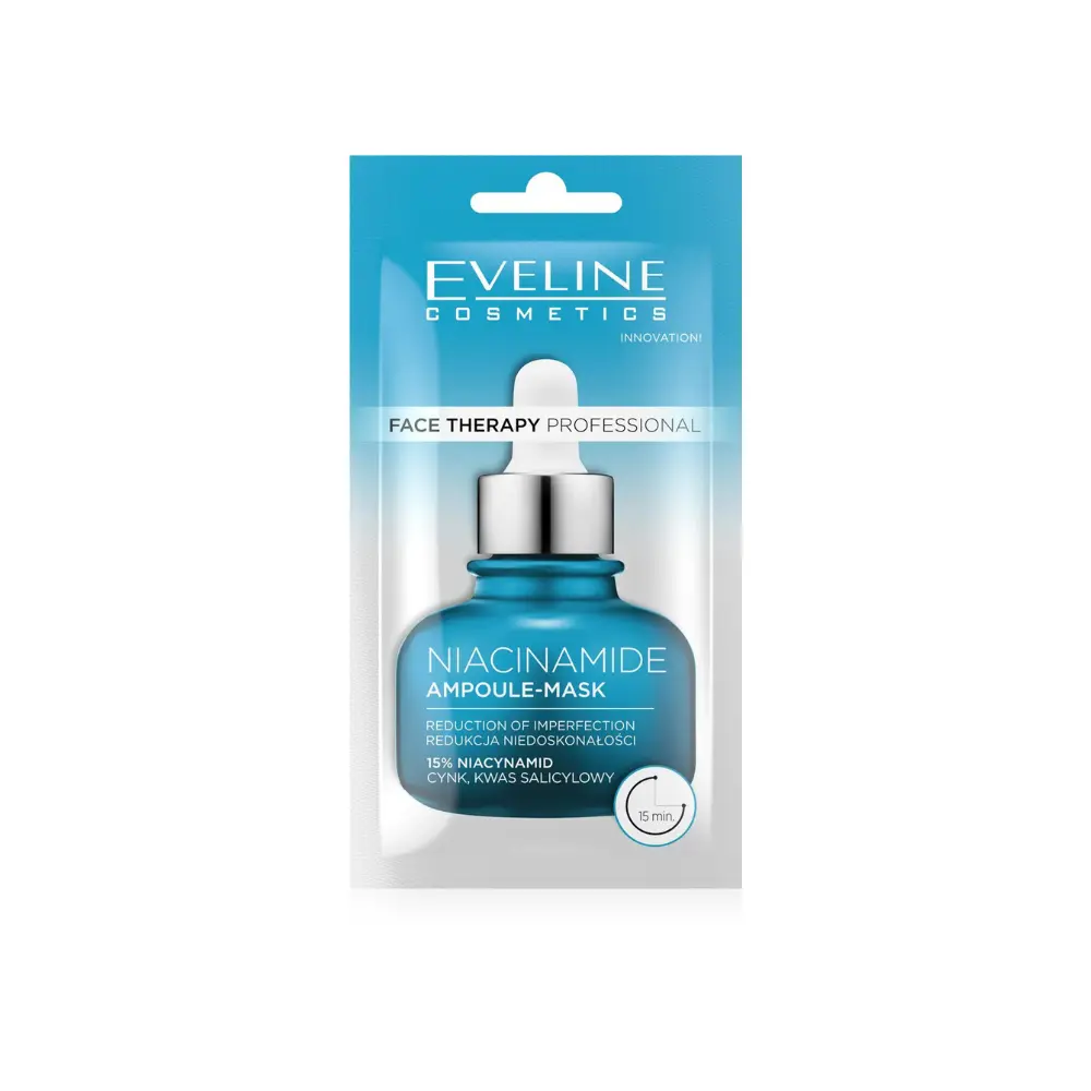 Eveline Face Therapy Professional Niacinamide Ampoule-Mask 8ml-μάσκα για λιπαρό, μικτό δέρμα