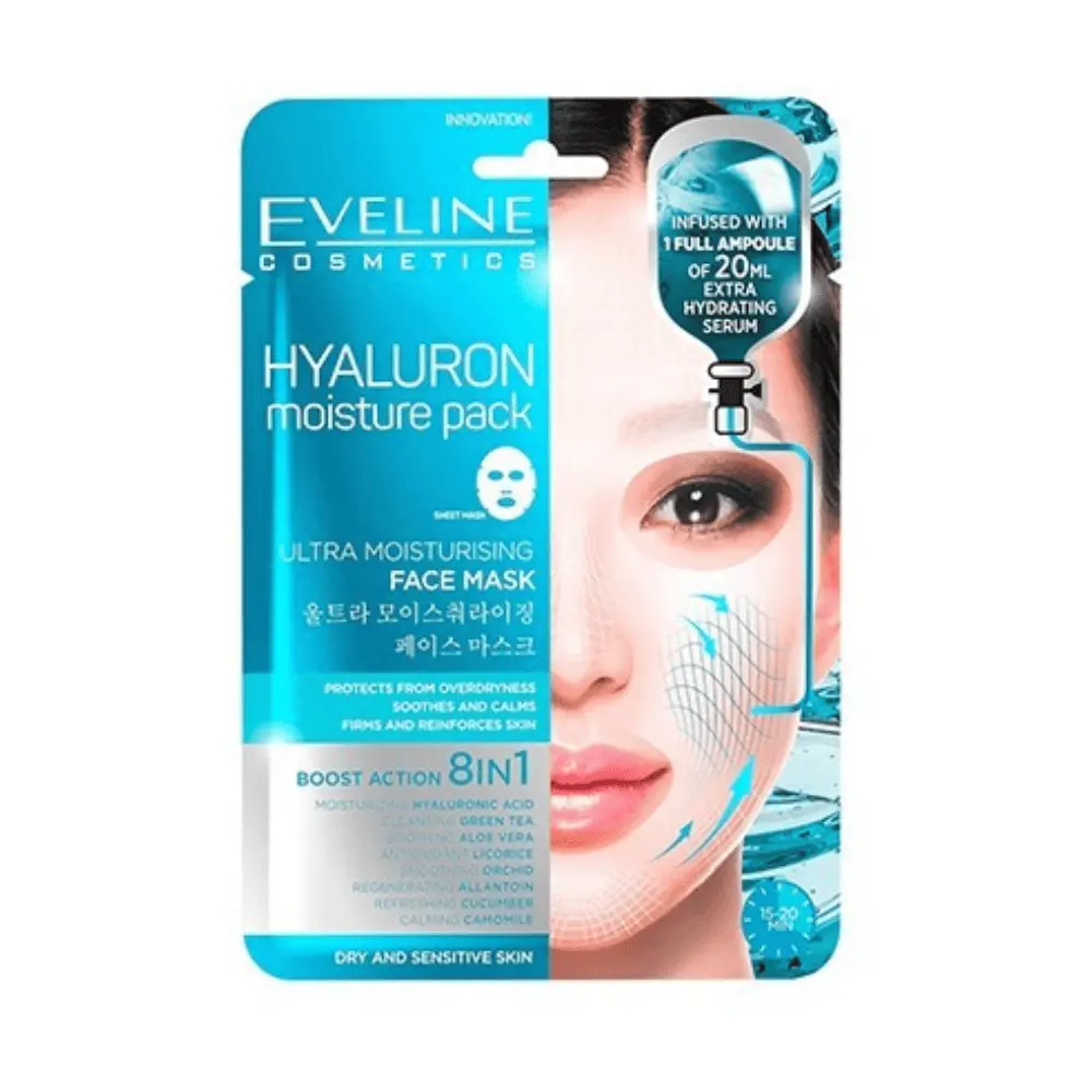 Eveline Hyaluron Ultra Moisturising Face Sheet Mask