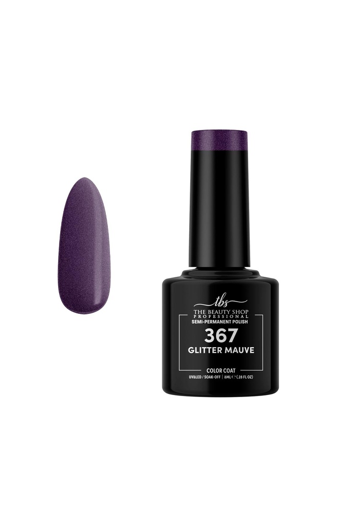 ΗΜΙΜΟΝΙΜΟ ΒΕΡΝΙΚΙ ΝΥΧΙΩΝ GLITTER MAUVE TBS 8ML 367