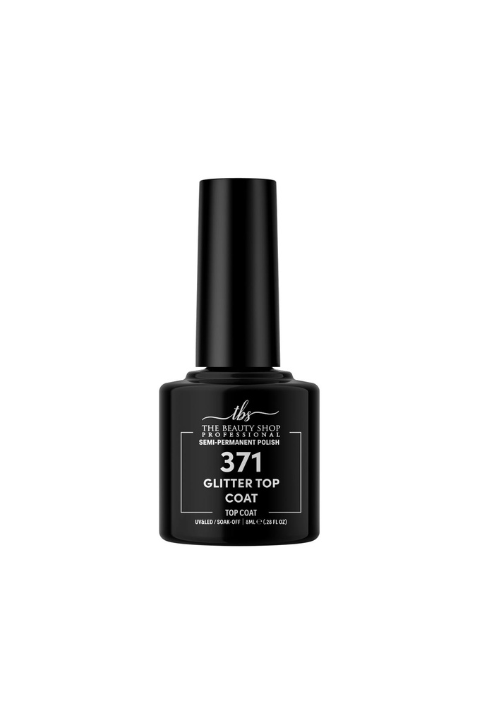 ΗΜΙΜΟΝΙΜΟ ΒΕΡΝΙΚΙ ΝΥΧΙΩΝ TBS 8ML 371(GLITTER TOP COAT)
