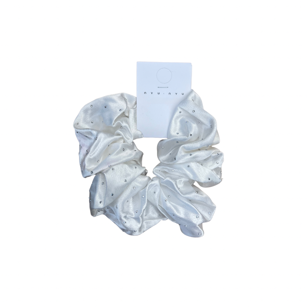 SCRUNCHIE SATIN WHITE 