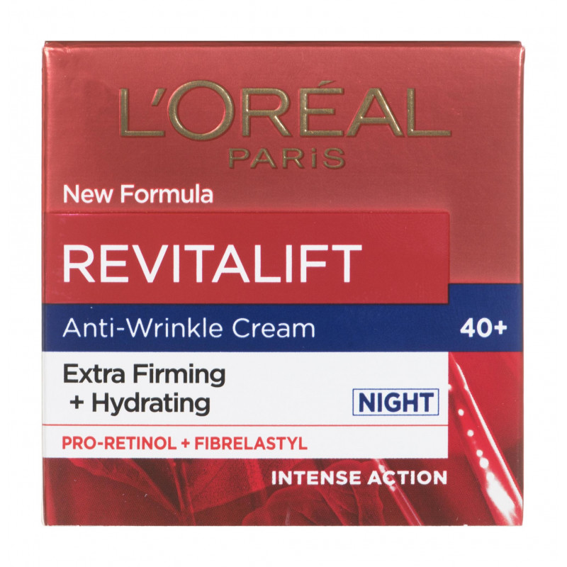 L'Oreal Paris Revitalift Κρέμα Προσώπου Νυκτός για Ενυδάτωση, Αντιγήρανση & Σύσφιξη με Ρετινόλη 50ml