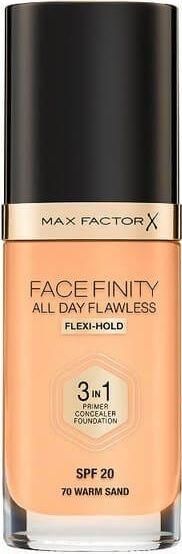 Max Factor Face Finity 3in1 Foundation  W70 Warm Sand 30ml SPF20