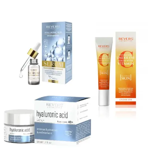 Σετ Περιποίησης Προσώπου & Ματιών 40+ με Υαλουρονικό (3 Προϊόντα)