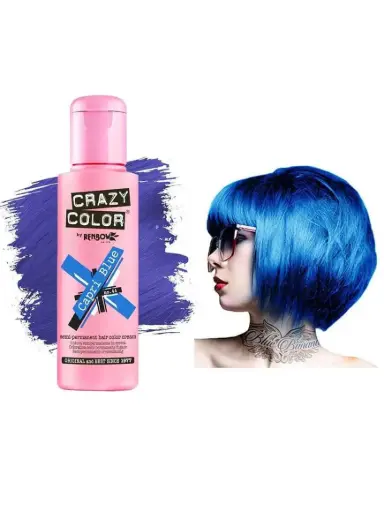 Crazy Color ημιμόνιμη βαφή μαλλιών 100ml No.44 Capri-Blue