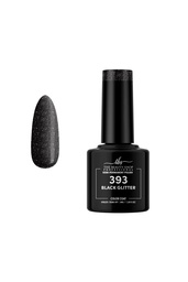 ΗΜΙΜΟΝΙΜΟ ΒΕΡΝΙΚΙ ΝΥΧΙΩΝ BLACK GLITTER TBS 8ML 393