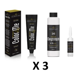 3 Βαφές Μαλλιών 100ml, 3 Οξυζενέ 150ml & 3 Αμπούλες! ΔΩΡΕΑΝ ΜΕΤΑΦΟΡΙΚΑ