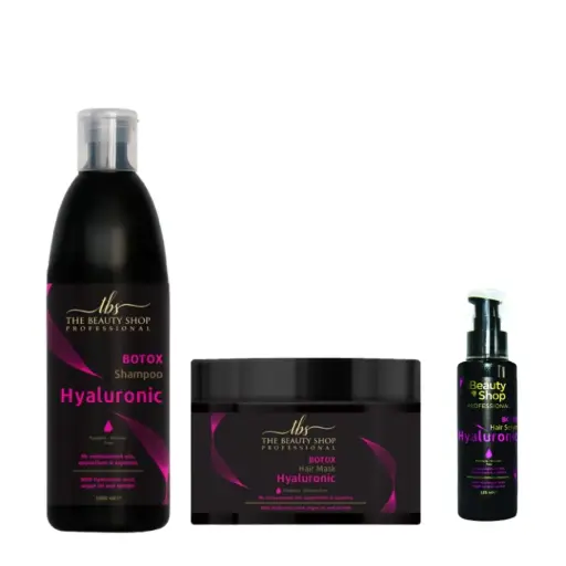  ​​​​​Σετ Υαλουρονικού- Σαμπουάν1000ml, Μάσκα Μαλλιών 500ml & Serum100ml 
